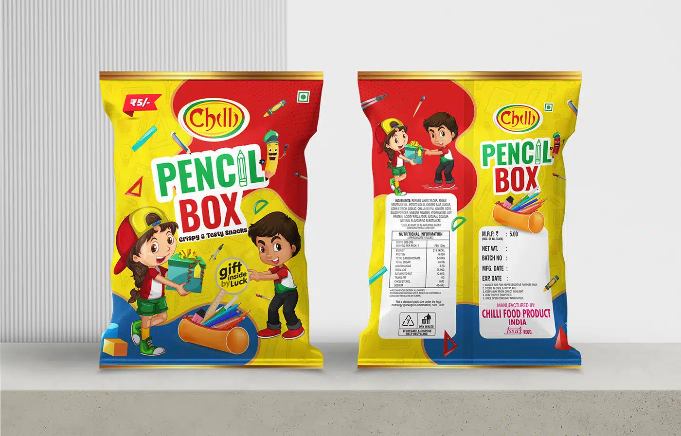 Pencil Box - Pouch Packaging