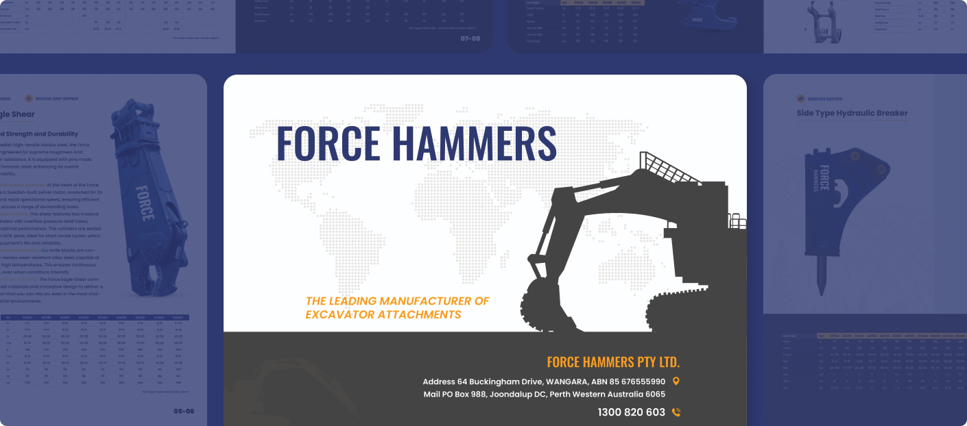 Whitefern - Portfolio -Force-hammers-brochure-design